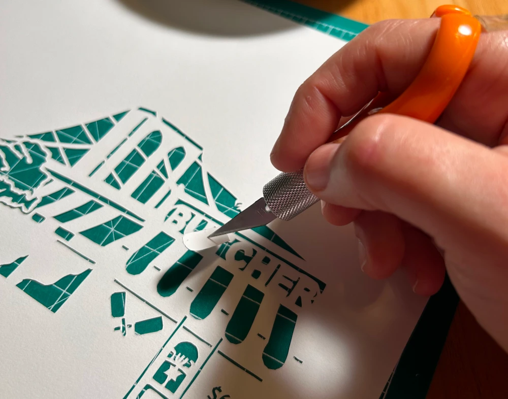 Working on a papercut